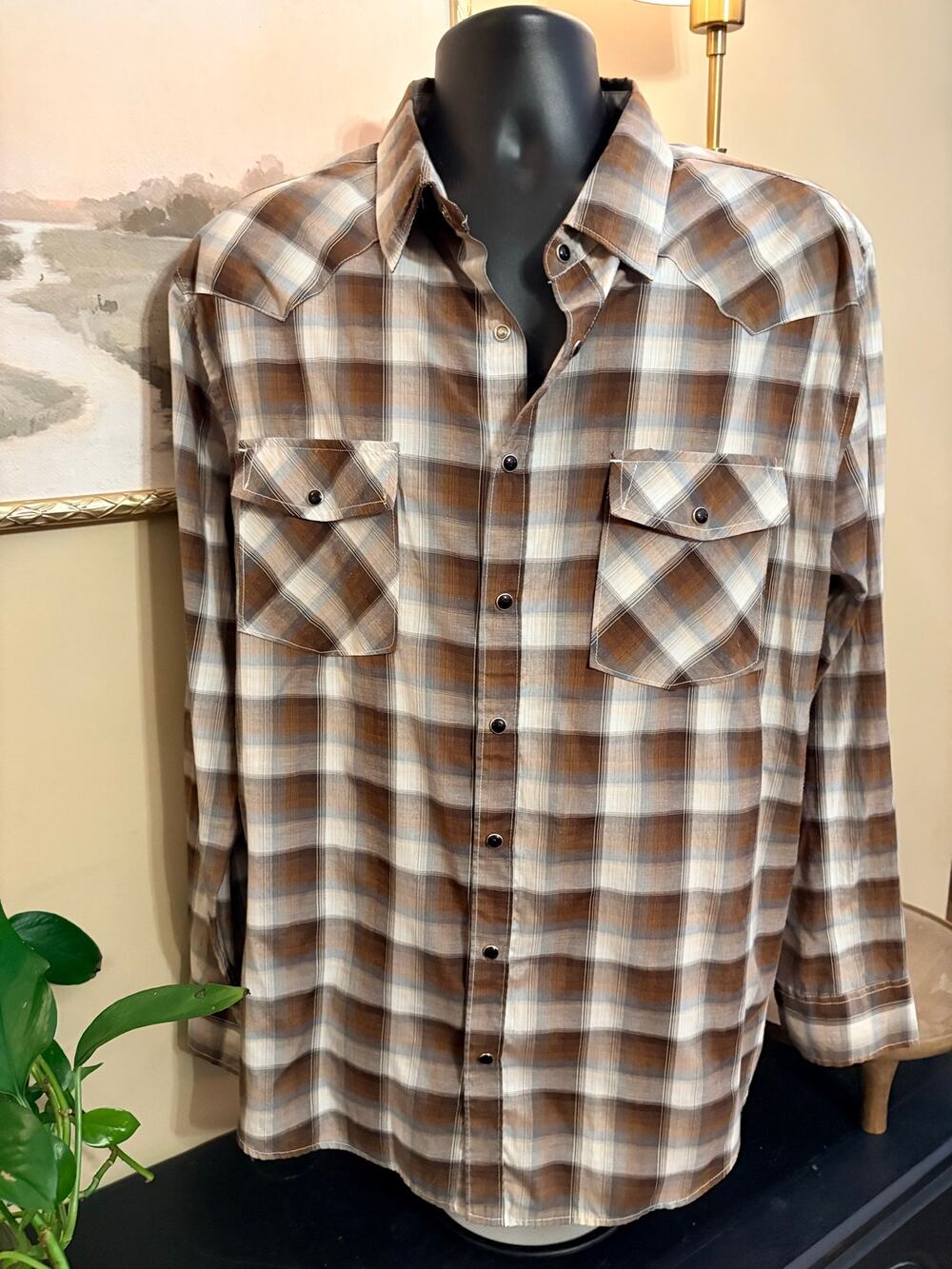 Montage Collection Men’s Western Snap Shirt – XLT